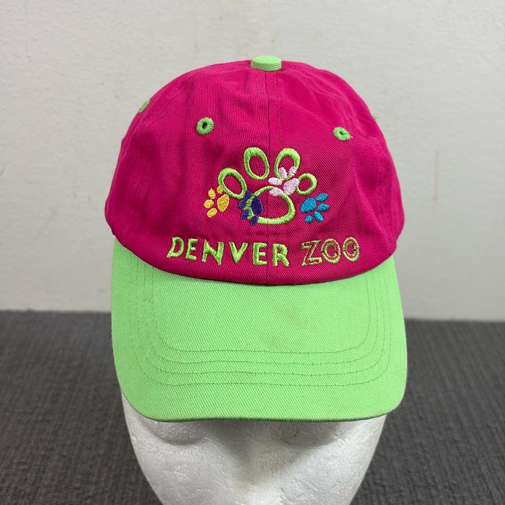 Denver Zoo Baseball Hat Girls Tots Adjustable Pink Green Strapback JHats